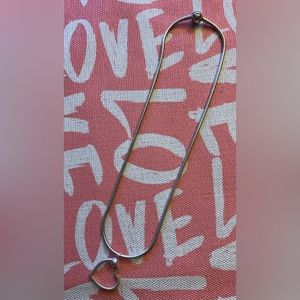 Authentic - Pandora necklace 17.7” and heart charm 1”